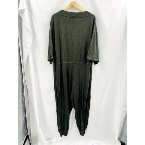 Natural Life Green Long Sleeve Jumpsuit Onesie - Picture 4 of 4
